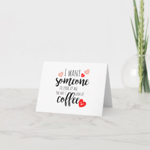 Carte de la Saint-Valentin pour ami amateur de caf