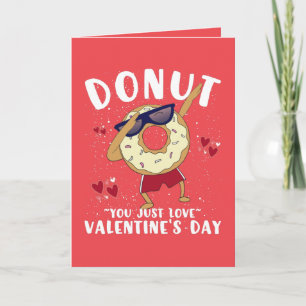 Carte de la Saint-Valentin pour beignet