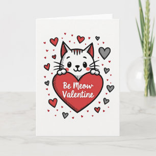 Carte de la Saint-Valentin pour chat Be Meow