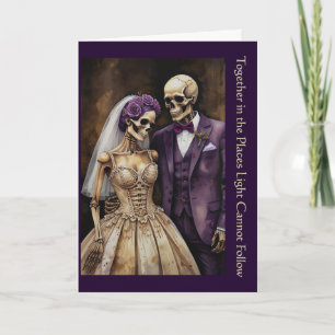 Carte de la Saint-Valentin pour couple squelette g