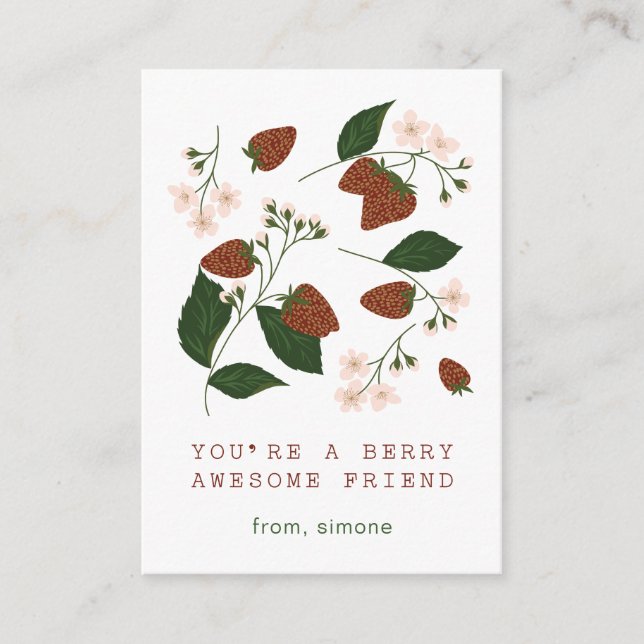 Carte de la Saint-Valentin pour la classe de la fr (Devant)