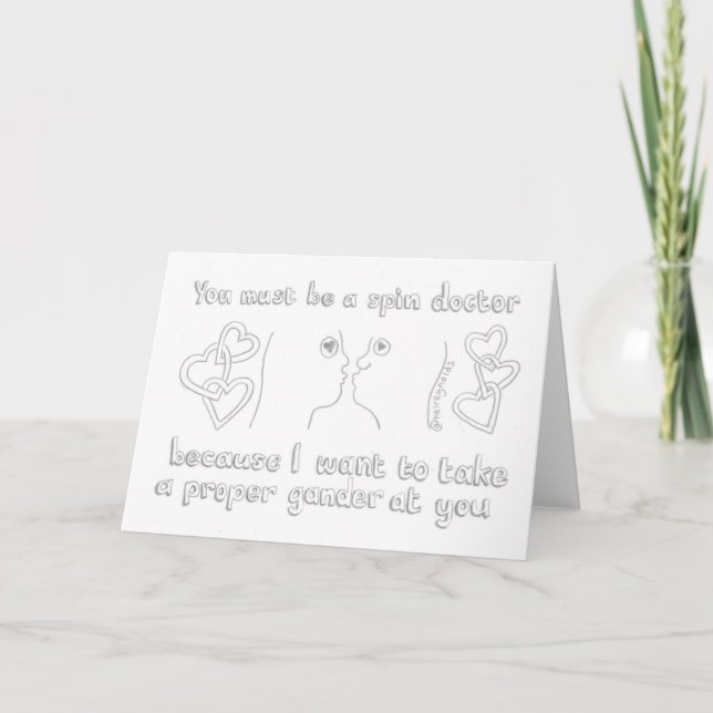 Carte de la Saint Valentin pour le docteur Spin (Devant)