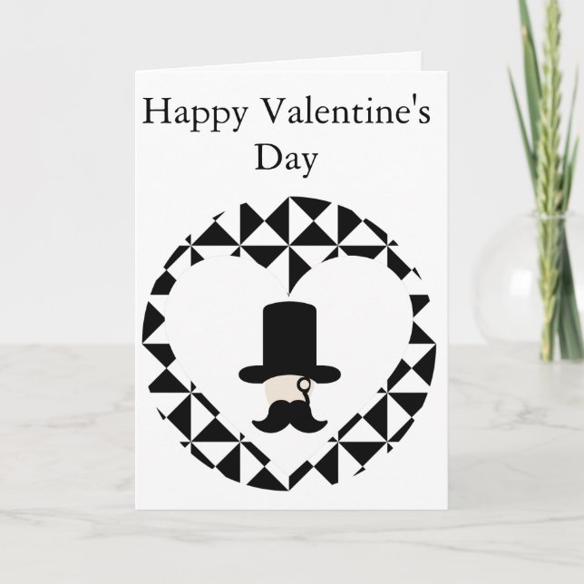 Carte de la Saint Valentin pour messieurs (Devant)