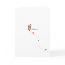 Carte de la Saint-Valentin pour pun sloth Kawaii