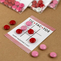 Carte de la Saint-Valentin Tic Tac Toe, classe d'é