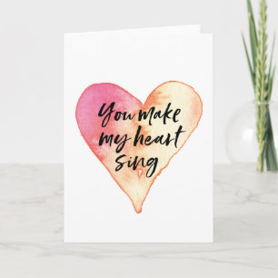Carte de la Saint Valentin, Tu fais chanter mon co