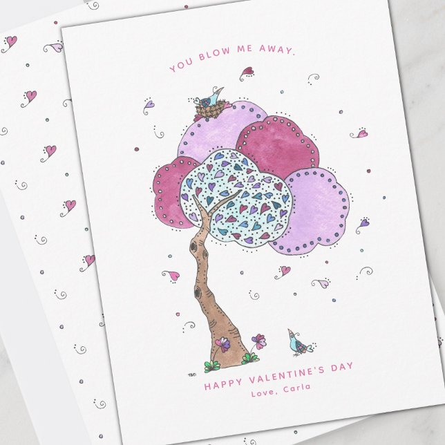 Carte de la Saint-Valentin 'Tu me souffles loin' (Créateur téléchargé)
