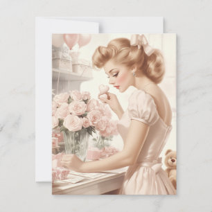 Carte de la Saint-Valentin vintage - Amour intempo