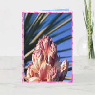 Carte de la Saint-Valentin yucca florissante