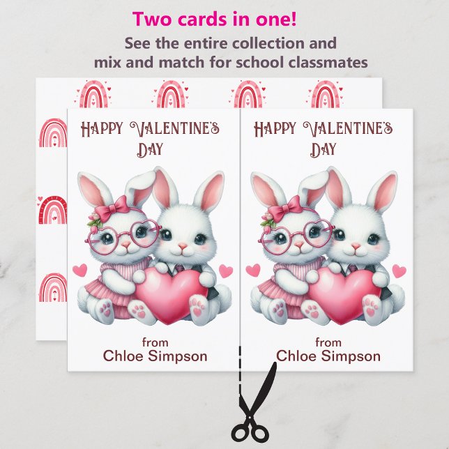 Carte de la salle de classe Valentine pour enfants (Créateur téléchargé)