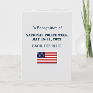 Carte de la Semaine nationale de la police 2023