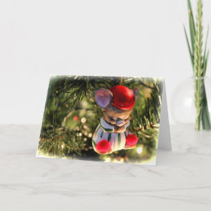 Carte de la souris Noël