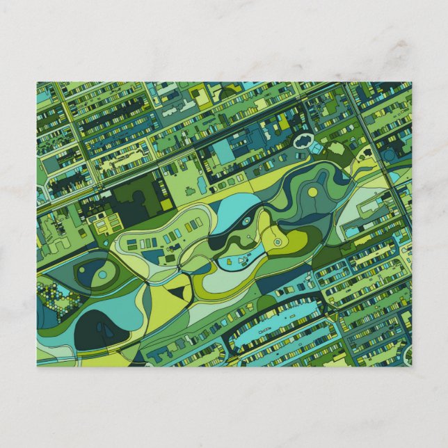 Carte de la structure de la ville d'Amsterdam (Devant)