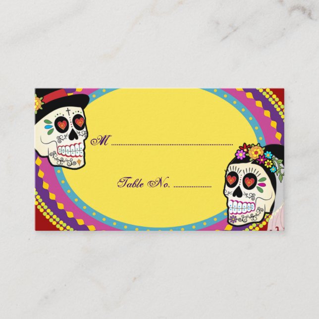 Carte de la table Los Novios (Devant)