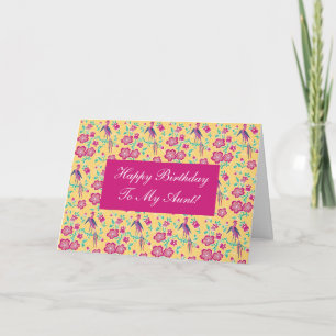 Carte de la tante Sakura Floral Batik