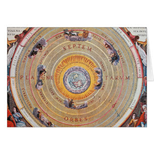 Carte de la terre basée sur les théories de