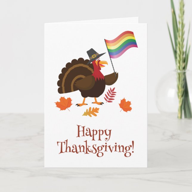 Carte de la Turquie de thanksgiving de drapeau de (Devant)
