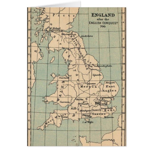 Carte de la vieille Angleterre (Devant)