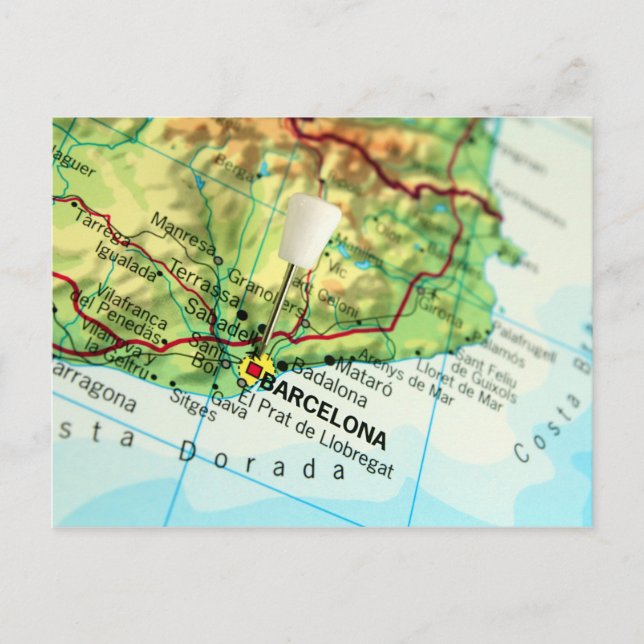 Carte de la ville de Barcelone (Devant)
