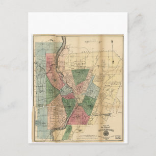 Carte de la ville de Rochester New York (1879)