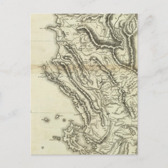 Carte de l'Albanie (Devant)