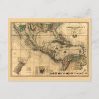 Carte de l'Amérique centrale (1845)
