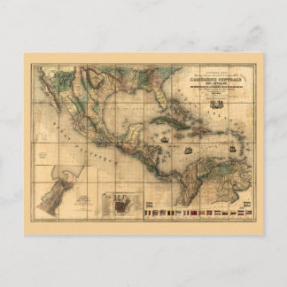 Carte de l'Amérique centrale (1845)