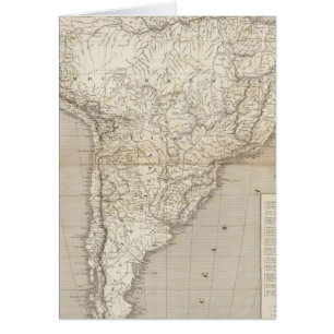 Carte de l'Amérique du Sud