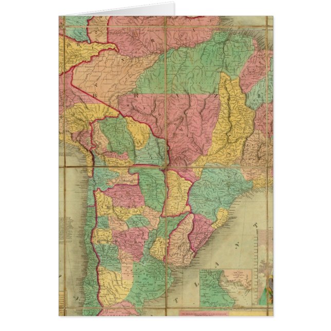 Carte de l'Amérique du Sud 2 (Devant)