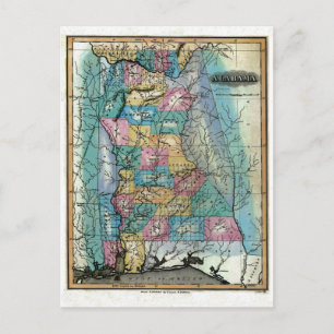 Carte de l'Ancien Alabama 1826