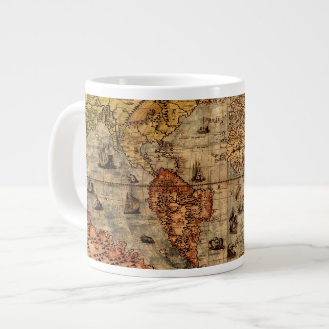 Carte de l'Ancien Monde de Columbus Jumbo Soup Mug (Devant gauche)