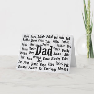 Carte de langue étrangère Papa Word Cloud