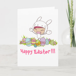 Carte de lapin de Pâques