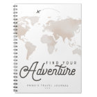 Carte de l'aquarelle de la Terre Journal de voyage