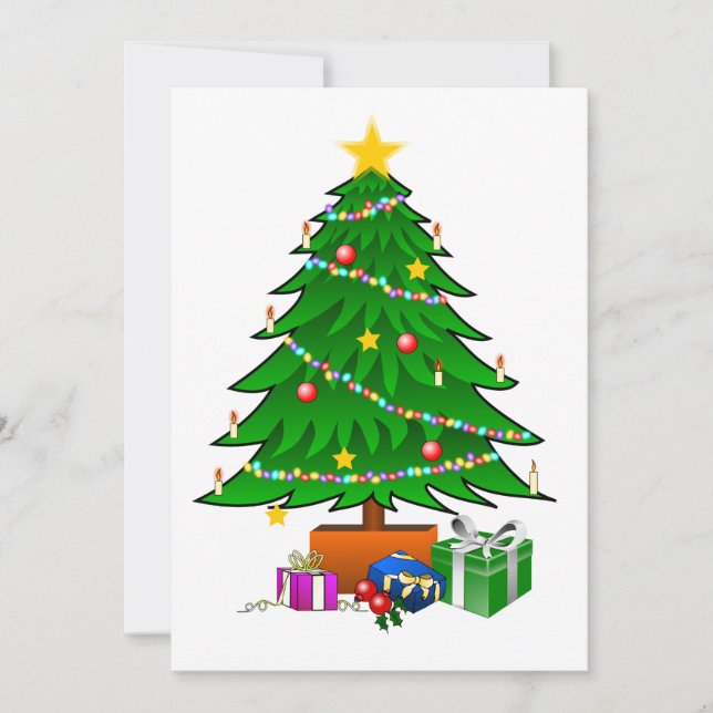 Carte de l'arbre de Noël (Devant)