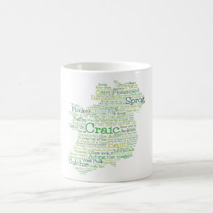 Carte de l'art irlandais Slang Word Coffee Mug