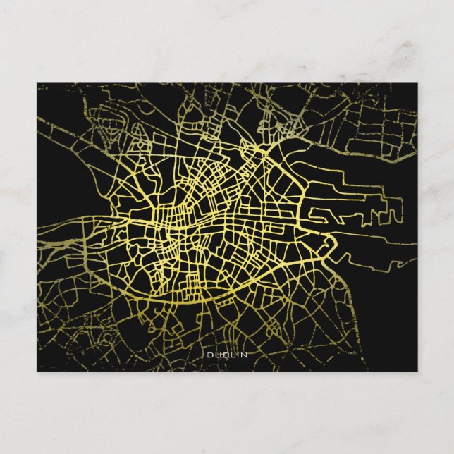 Carte de l'Art Style Gold Dublin (Devant)