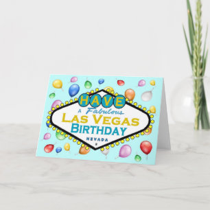 Carte de Las Vegas Birthday !