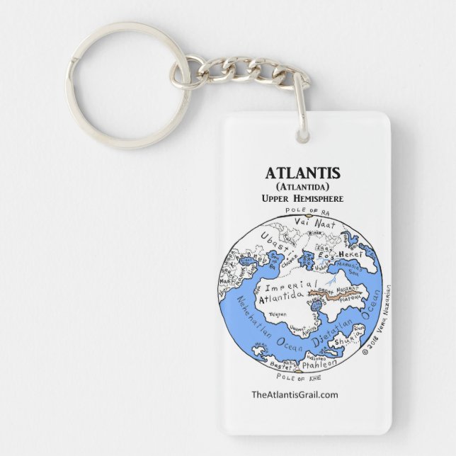 Carte de l'Atlantide - les deux hémisphères - (Devant)