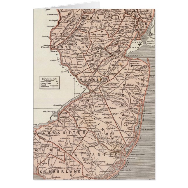 Carte de l'Atlas du New Jersey (Devant)