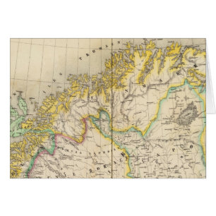 Carte de l'Atlas suédois et norvégien