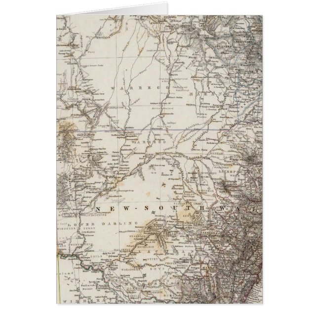 Carte de l'Australie du Sud-Est (Devant)