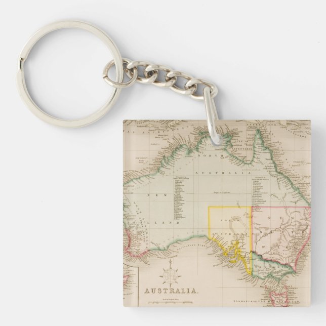 Carte de l'Australie et de la Nouvelle Zélande (Devant)