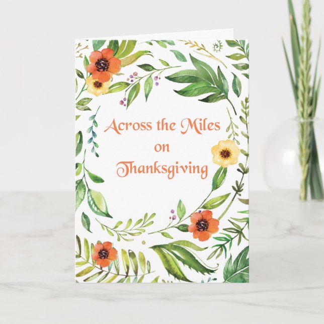 Carte De l'autre côté des kilomètres sur Thanksgiving Wr (Devant)