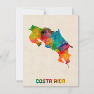 Carte de l'eau du Costa Rica