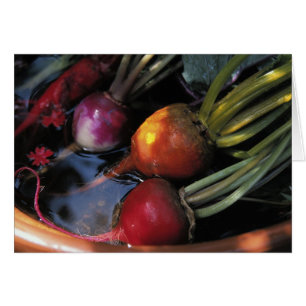 Carte de légumes racines