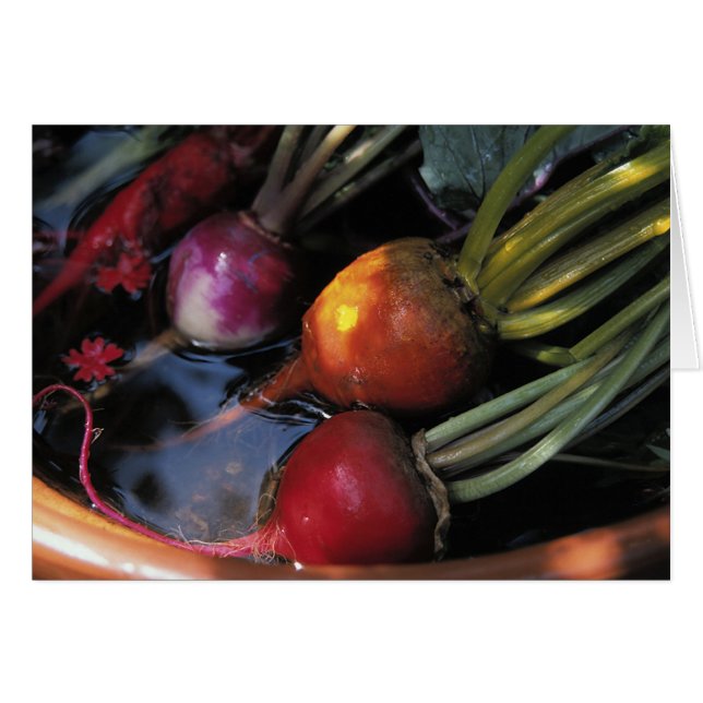 Carte de légumes racines (Devant Horizontal)