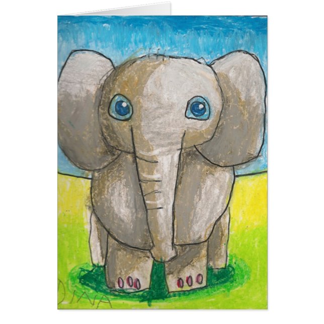 Carte de l'éléphant de Dina (Devant)