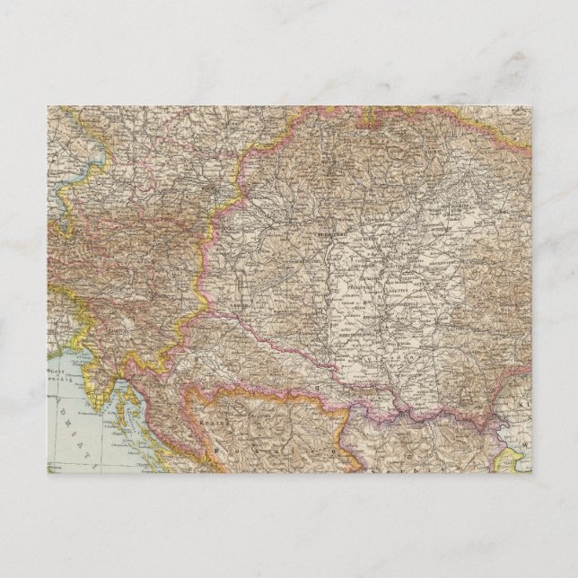 Carte de l'Empire hongrois d'Autriche (Devant)