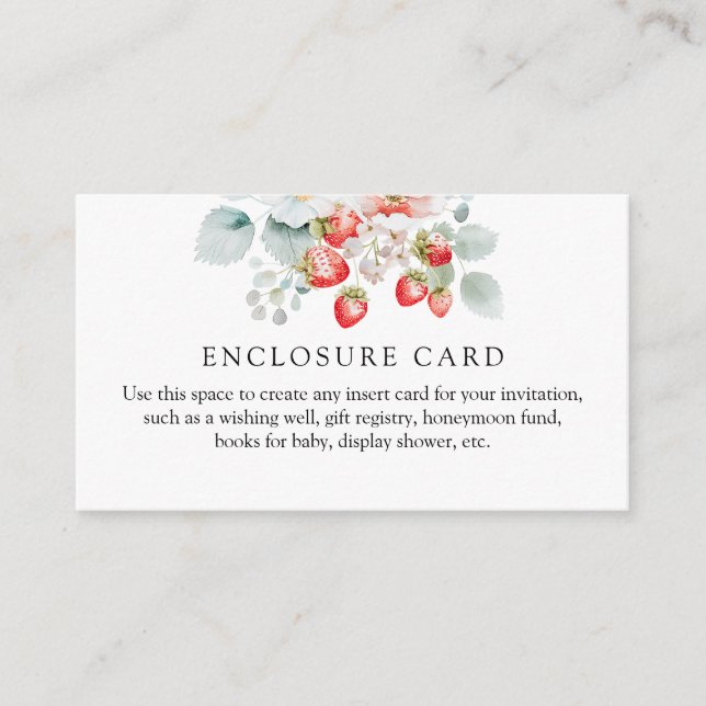 Carte de l'enceinte de douche aux fraises (Devant)